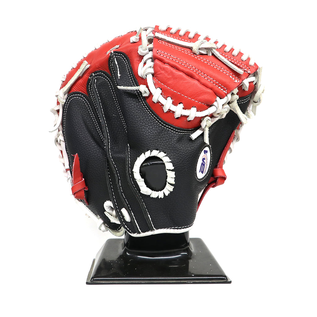 Guante Para Catcher Beisbol Beisbolmania R2000JRNGORJO Negro Rojo 31 In