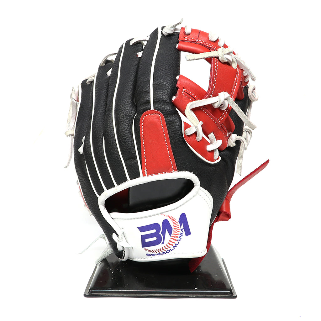 Guante Beisbol Beisbolmania R4000I Negro Rojo 11.5 in