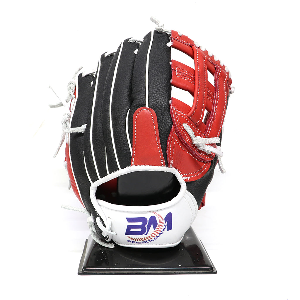 Guante Beisbol Beisbolmania R6000H Negro Rojo 12 in