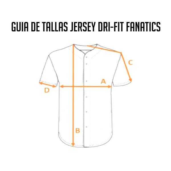 Jersey Camisola DRI-FIT Beisbol Fanatics Cachorros Chicago Azul INFANTIL