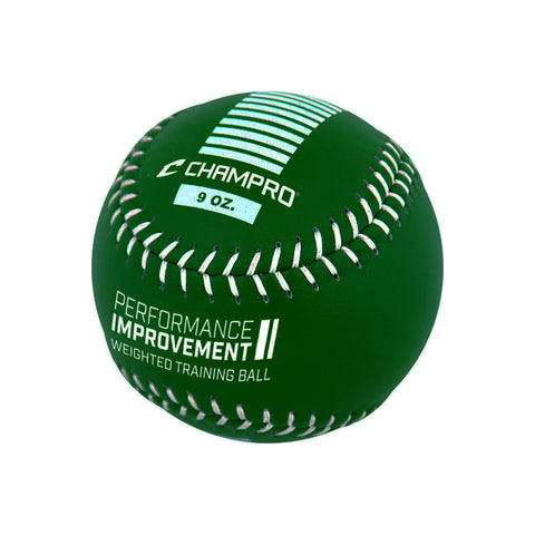 Pelota de Peso Entrenamiento Softbol Champro Verde 9 Oz