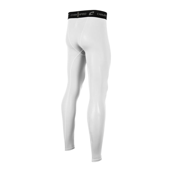 Licra de Compresión de Pierna Beisbol Softbol Champro CS5Y Blanco INFANTIL