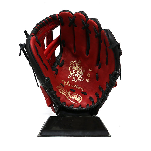 Guante Beisbol Diamante 601 DMNTE601NGORJO Negro Rojo 11.5 in