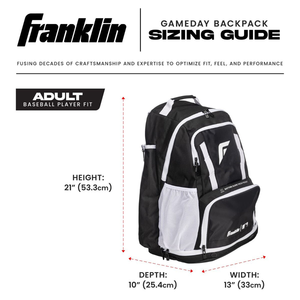 Back Pack Beisbol Softbol Franklin MLB Gameday Bag Adulto