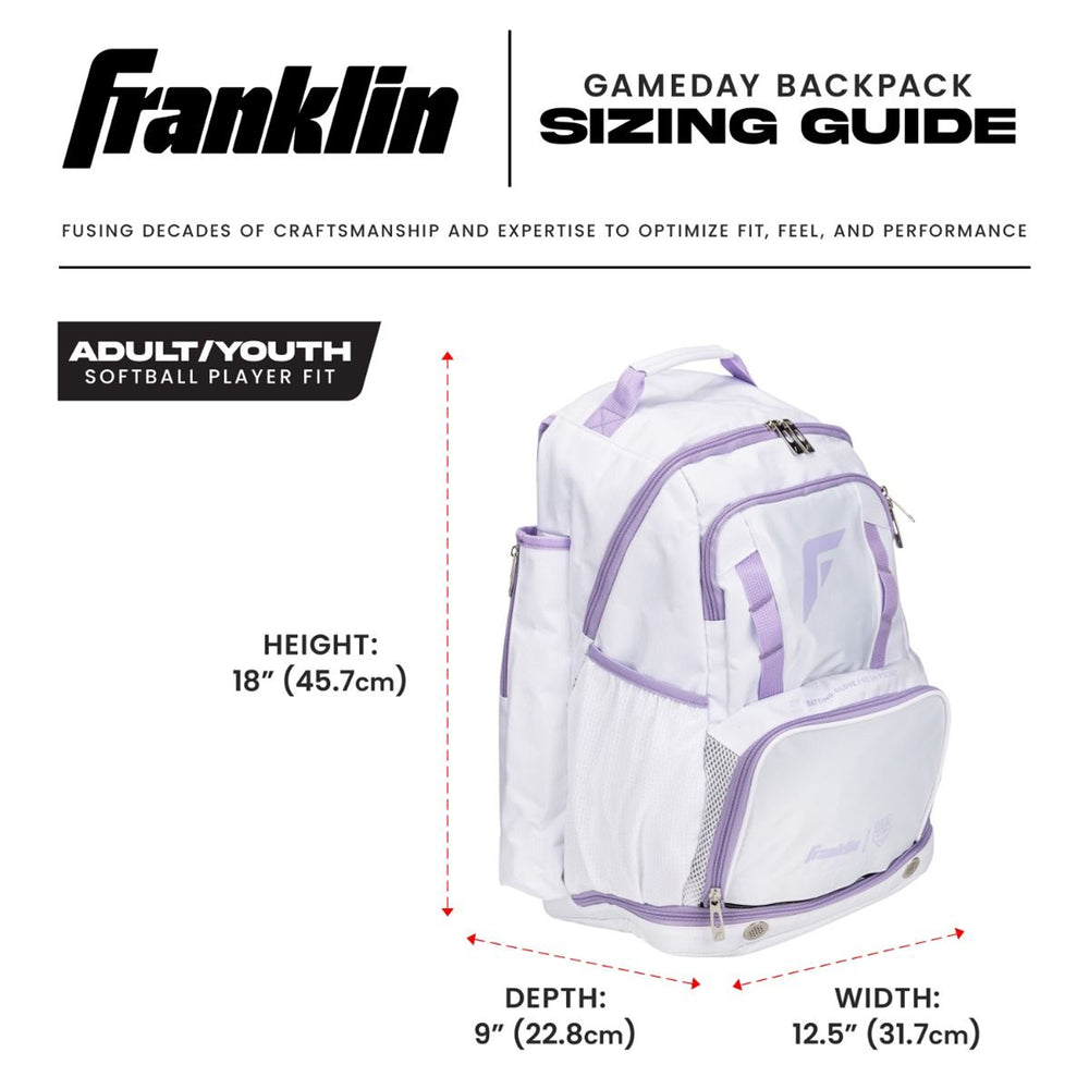 Back Pack Beisbol Softbol Franklin MLB Gameday Bag Adulto