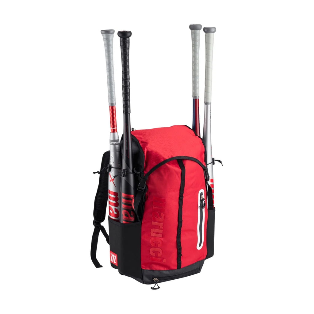 Back Pack Beisbol Softbol Marucci Barracks Rojo Negro