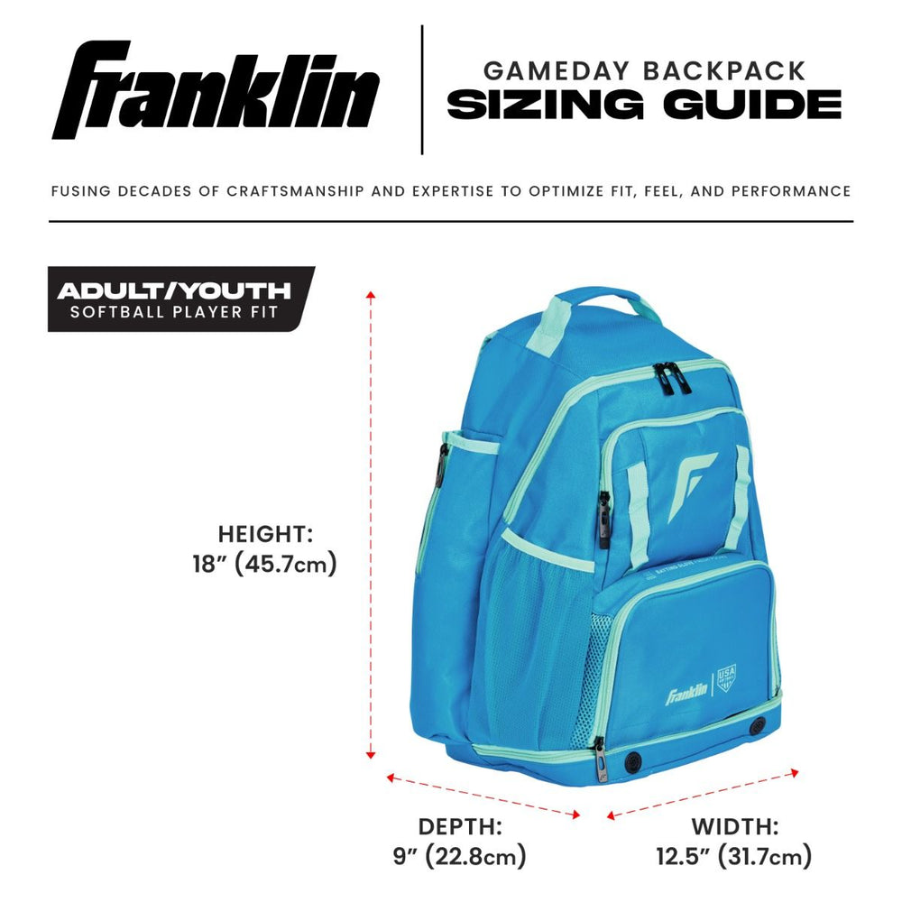Back Pack Beisbol Softbol Franklin MLB Gameday Bag Adulto