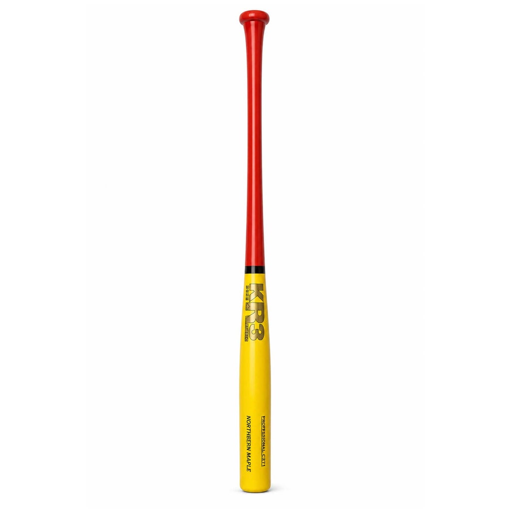 Bat Beisbol KR3 Northern Maple C271 Rojo Amarillo