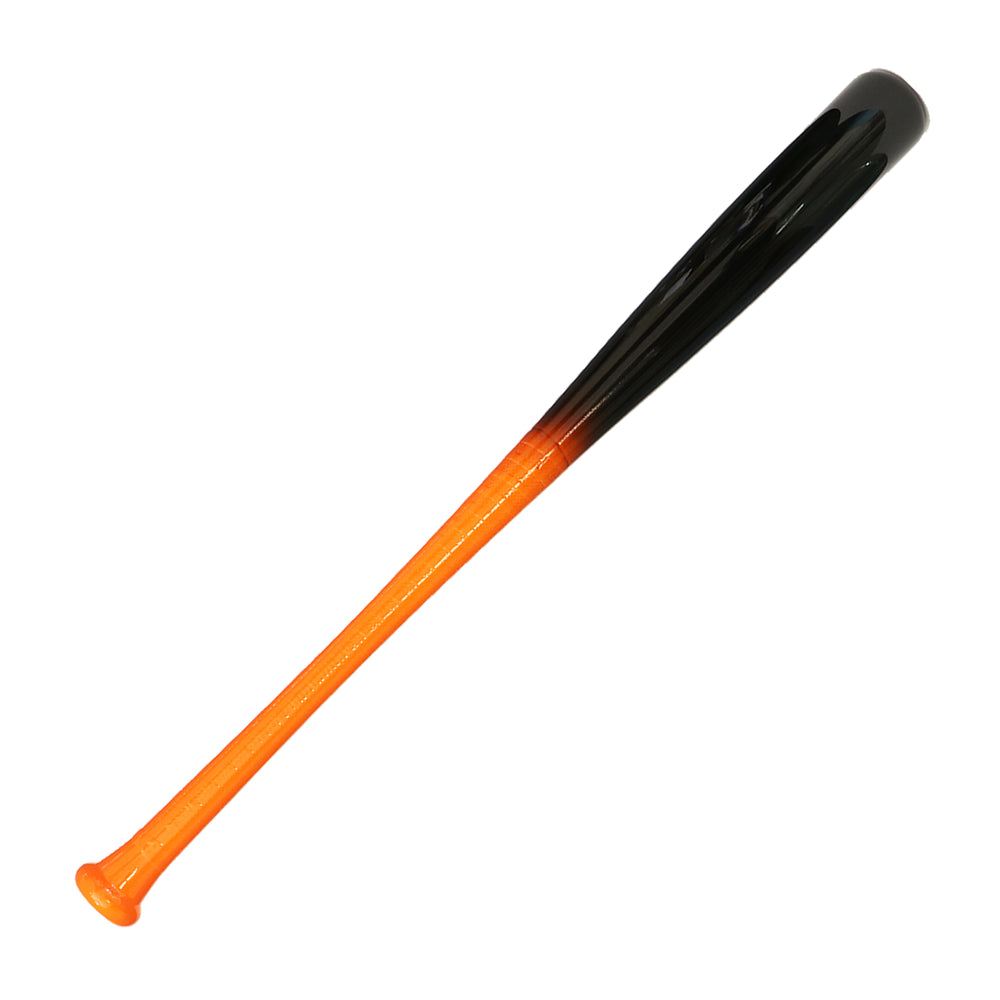 Bat Beisbol Reforzado Con Fibra de Vidrio Beisbolmania Elite Bamboo BM110 Naranja Negro