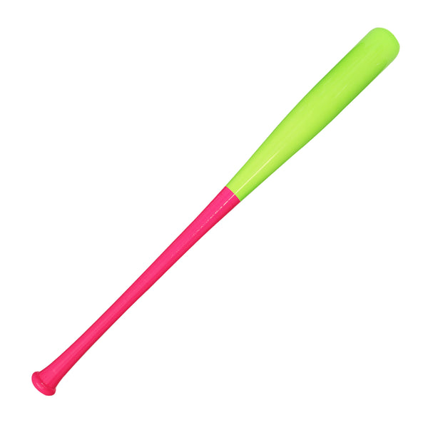 Bat Beisbol Reforzado Con Fibra de Vidrio Beisbolmania Elite Bamboo BM243 Verde Rosa