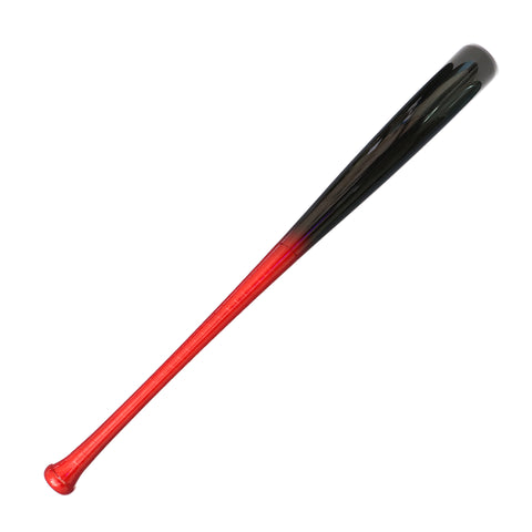 Bat Beisbol Reforzado Con Fibra de Vidrio Beisbolmania Maple Plus BM271 Negro Rojo