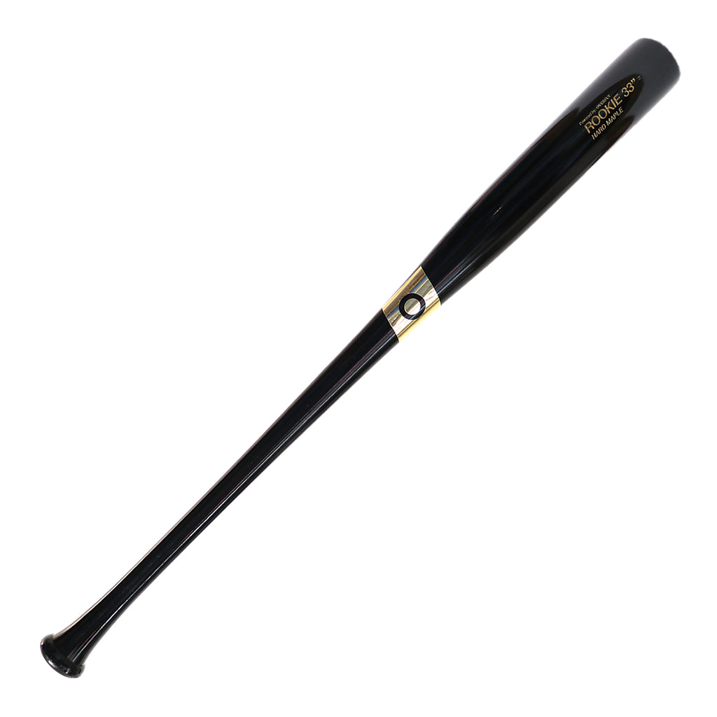 Bat Beisbol Madera Overfly Rookie Negro Dorado Maple