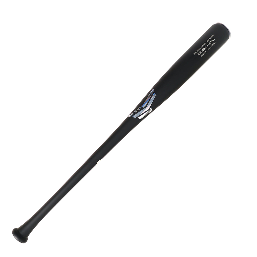 Bat Beisbol Madera Overfly Pro Select OFY243 Beisbolmania Mate Negro Plata Maple