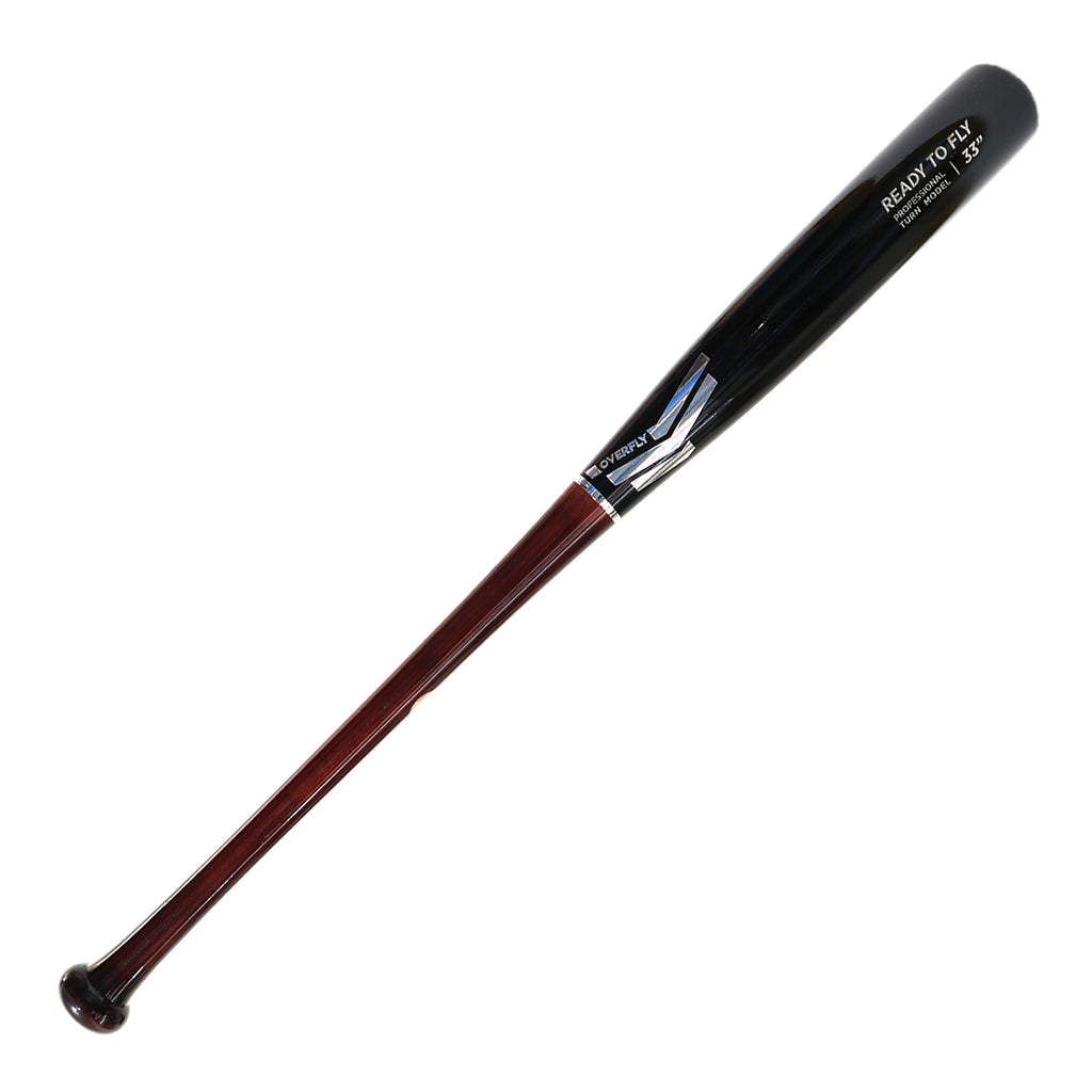 Bat Beisbol Madera Overfly Ready To Fly Caoba Negro Plata Maple