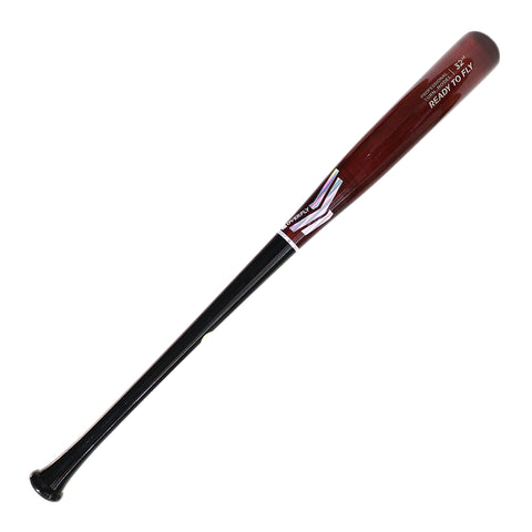 Bat Beisbol Madera Overfly Ready To Fly Negro Caoba Plata Maple