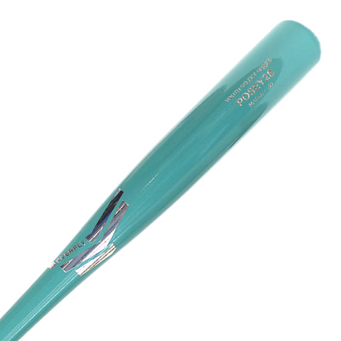 Bat Beisbol Madera Overfly Youth Series Turquesa Plata Maple