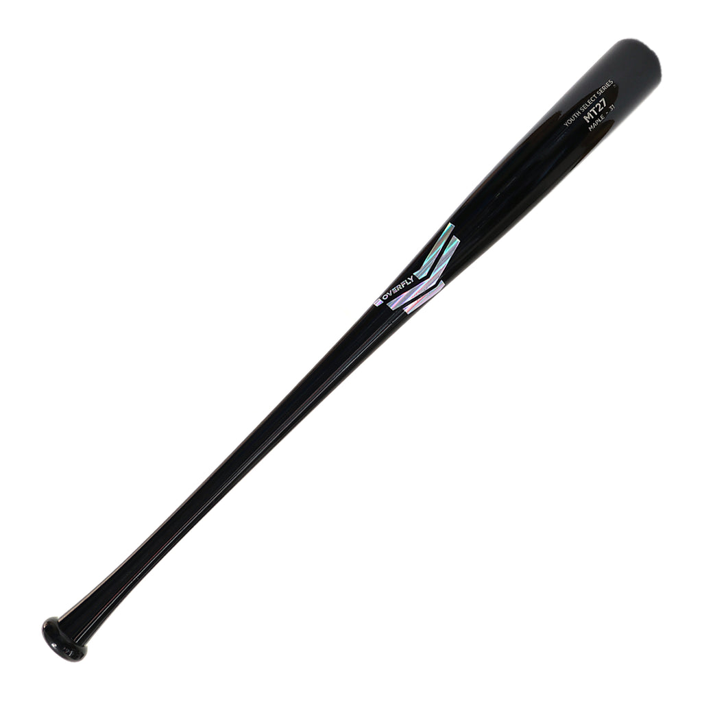 Bat Beisbol Madera Overfly MT27 Youth Series Negro Tornasol Maple