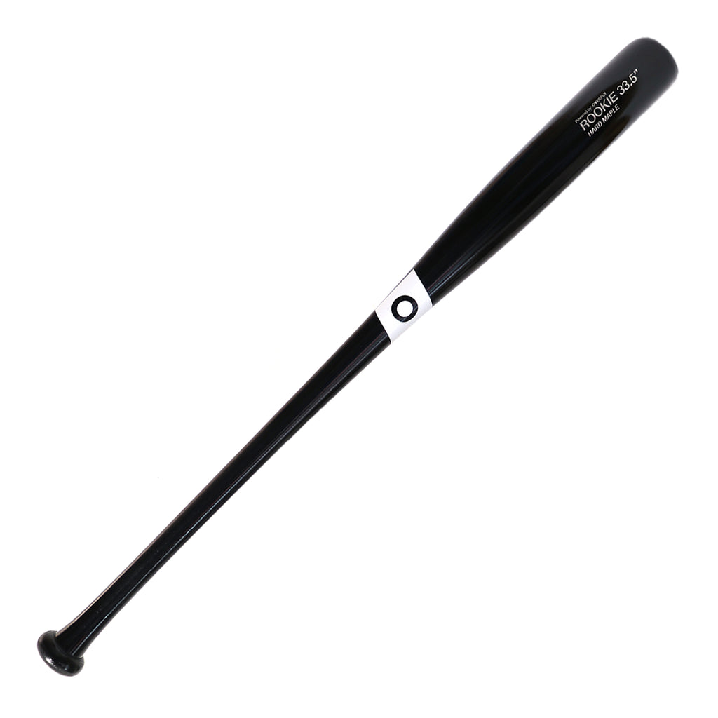 Bat Beisbol Madera Overfly Rookie Negro Blanco Maple
