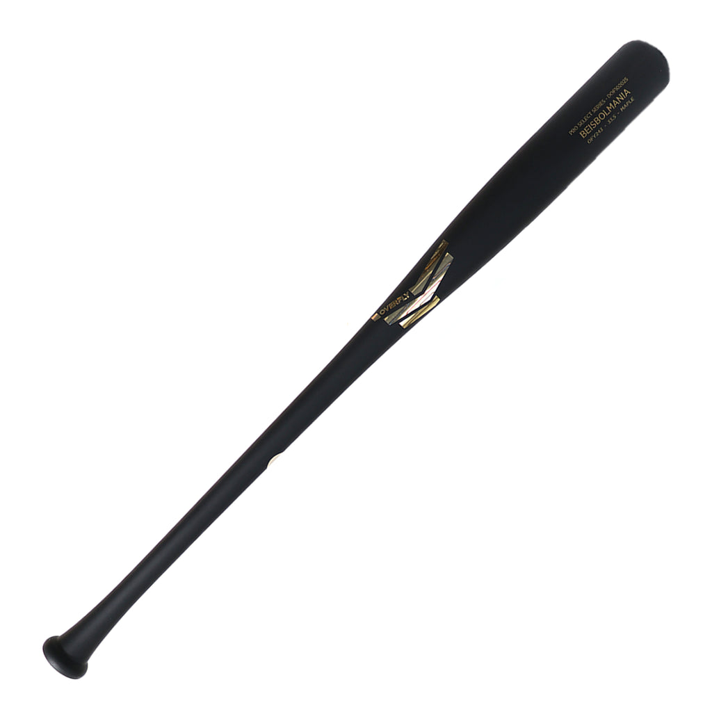 Bat Beisbol Madera Overfly Pro Select OFY243 Beisbolmania Mate Negro Dorado Maple