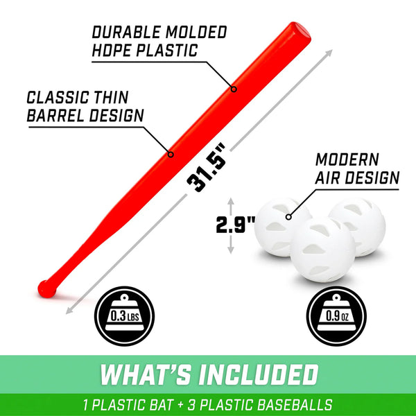 Bat de Juguete LotBall GoSport Plastico Blanco