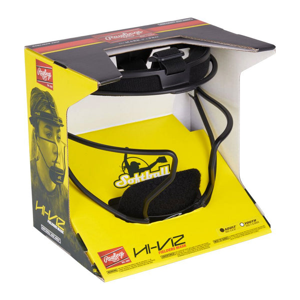 Careta Protección Facial Softbol Rawlings Hi-Viz RSBFMV Adulto