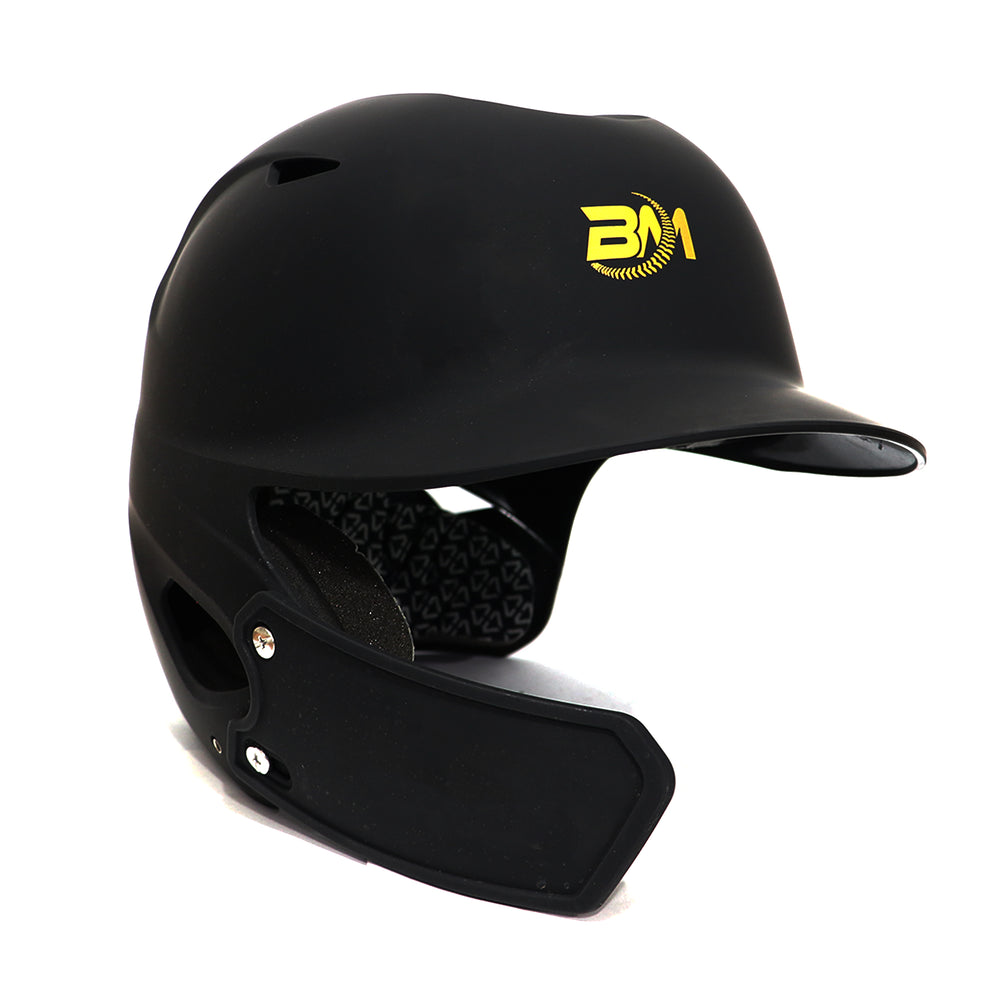 Casco Beisbol Softbol Beisbolmania CSC-BMX-CNA1-NGO 1 Oreja Con Protector De Mandibula Bateador Zurdo