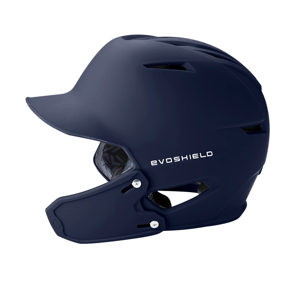 Casco Beisbol Softbol Evoshields XVT 2.0 Mate Con Protector de Mandíbula Derecho
