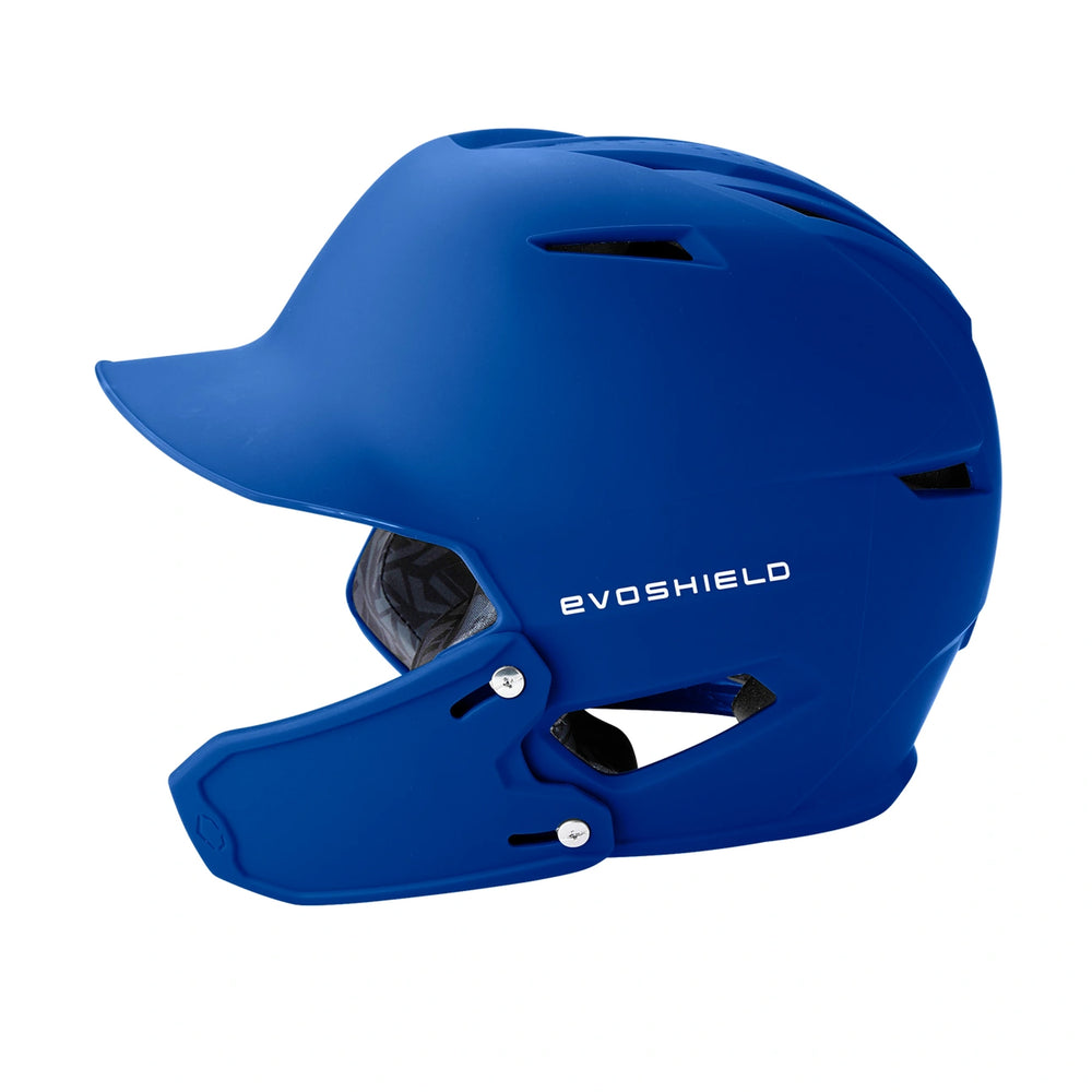 Casco Beisbol Softbol Evoshields XVT 2.0 Mate Con Protector de Mandíbula Derecho