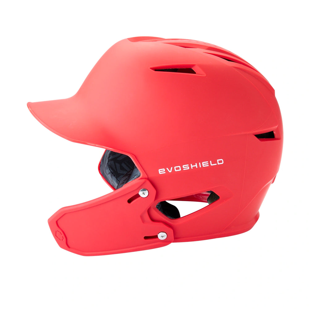 Casco Beisbol Softbol Evoshields XVT 2.0 Mate Con Protector de Mandíbula Derecho
