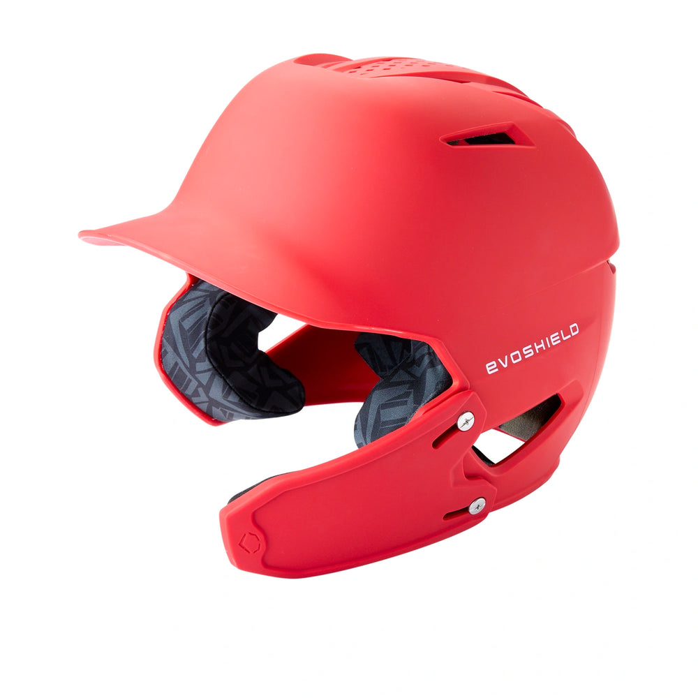 Casco Beisbol Softbol Evoshields XVT 2.0 Mate Con Protector de Mandíbula Derecho