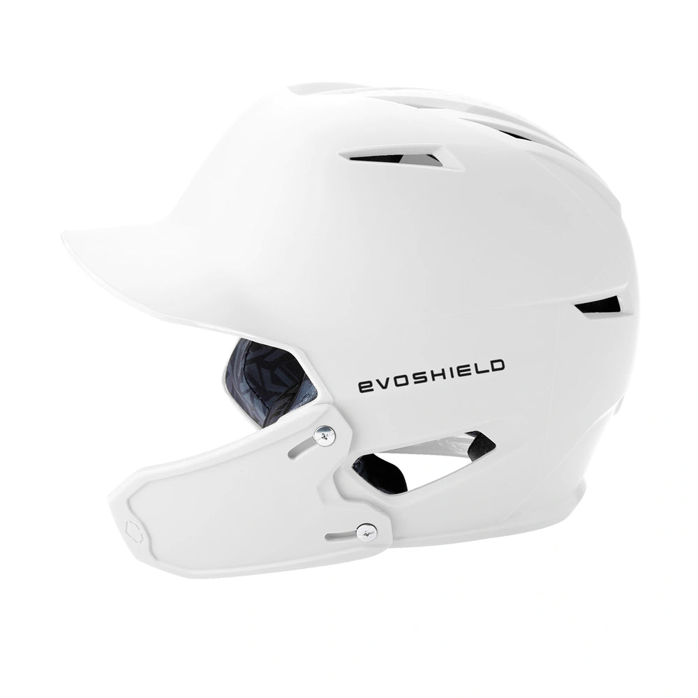 Casco Beisbol Softbol Evoshields XVT 2.0 Mate Con Protector de Mandíbula Derecho