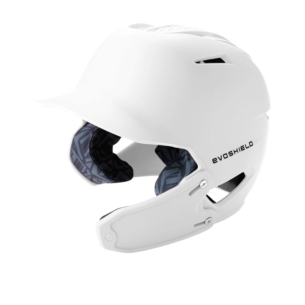 Casco Beisbol Softbol Evoshields XVT 2.0 Mate Con Protector de Mandíbula Derecho