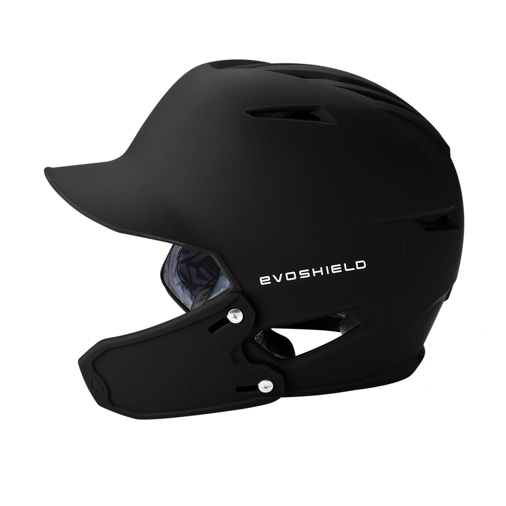 Casco Beisbol Softbol Evoshields XVT 2.0 Mate Con Protector de Mandíbula Derecho