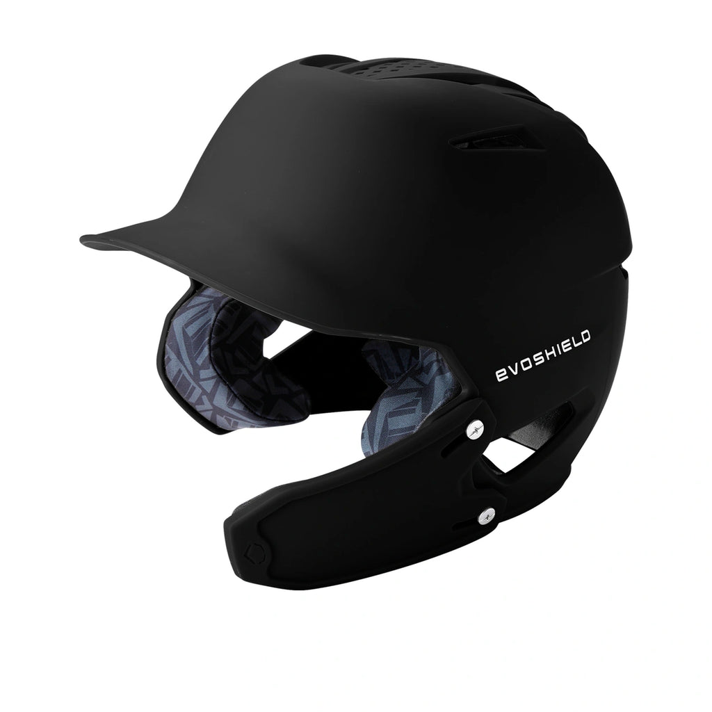 Casco Beisbol Softbol Evoshields XVT 2.0 Mate Con Protector de Mandíbula Derecho