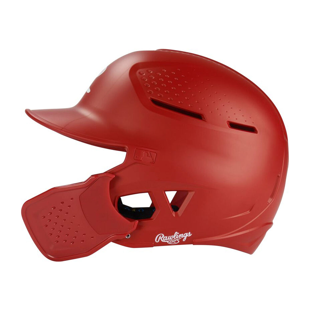 Casco Beisbol Softbol Rawlings RX2 RX2REVMAT Mate Ajustable Con Protector De Mandíbula Bateador Derecho/Zurdo