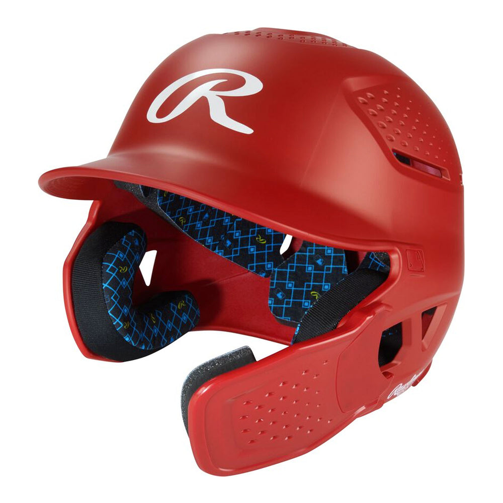 Casco Beisbol Softbol Rawlings RX2 RX2REVMAT Mate Ajustable Con Protector De Mandíbula Bateador Derecho/Zurdo