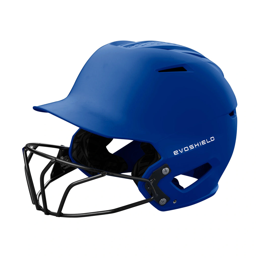 Casco Softbol Evoshield XVT 2.0 Azul Rey Mate Ajustable