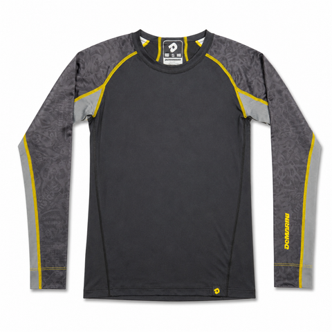 Licra Pecho Demarini Comotion Negro Gris Amarillo Dama