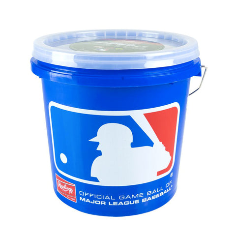 Cubeta Con 24 Pelotas Beisbol Rawlings R12U Oficial