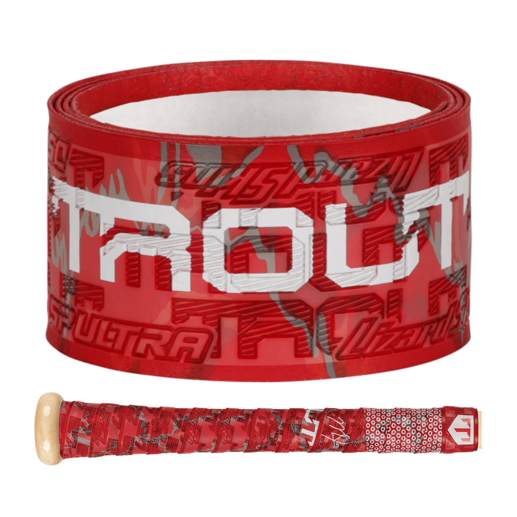Bat Ultra Grip Lizard Skins DSP 1.1 MM - Mike Trout MLB Rojo