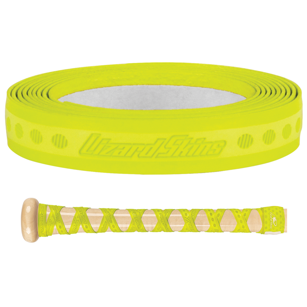 Bat Ultra X Grip Lizard Skins DSP .5 MM - MLB Cruzado Neon amarillo