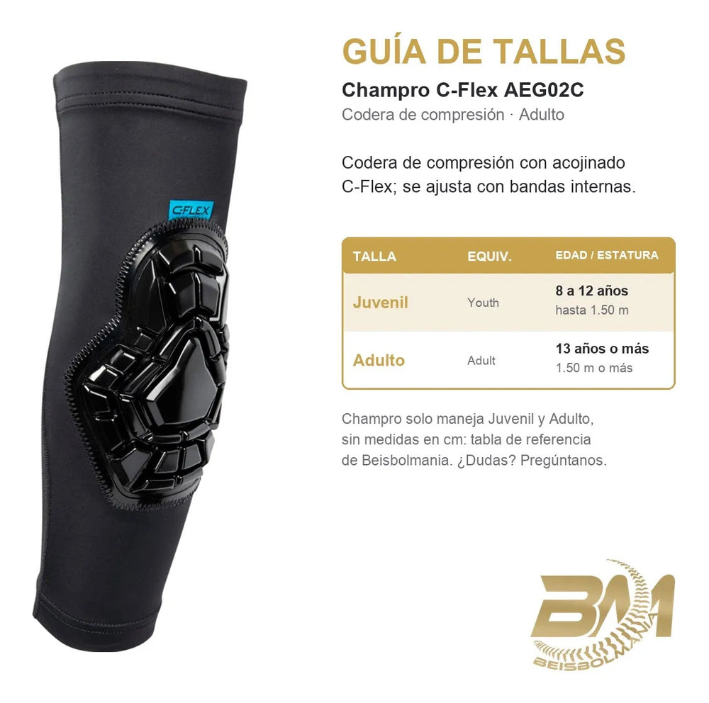 Guía de tallas Beisbolmania