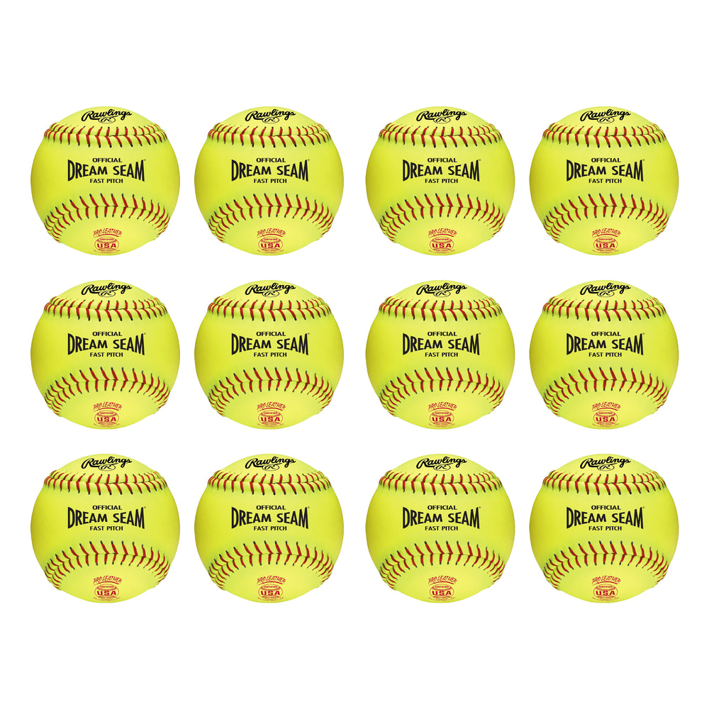 Docena Pelota Softbol Fastpitch USA Dream Seam Rawlings C11RYLA 11 in