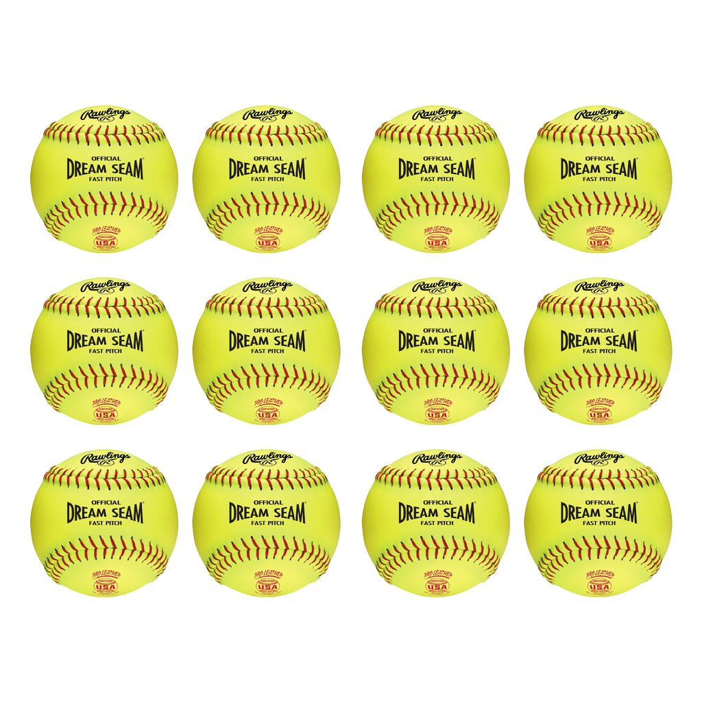 Docena Pelota Softbol Fastpitch USA Dream Seam Rawlings C11RYLA 11 in