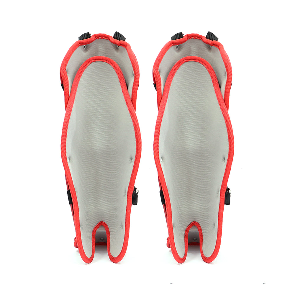 Espinilleras RVL Adulto Rojo reverso