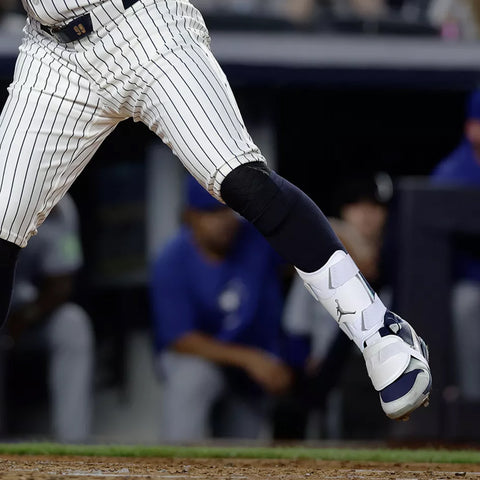Espinillera Beisbol Softbol Jordan Fly Blanco Zurdo ADULTO
