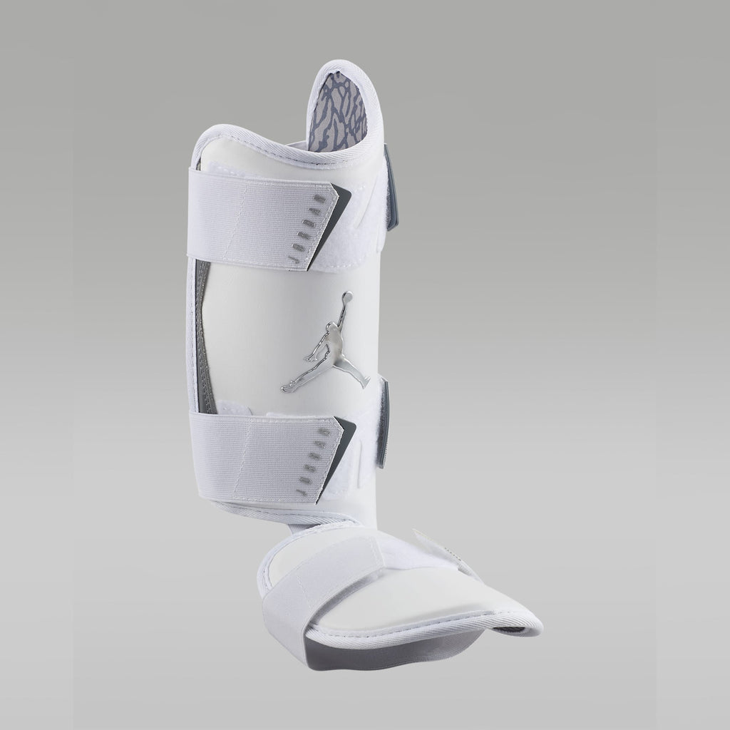 Espinillera Beisbol Softbol Jordan Fly Blanco Derecho ADULTO