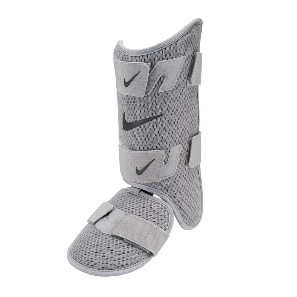 Espinillera Beisbol Softbol Nike Diamond Zurdo Gris Adulto