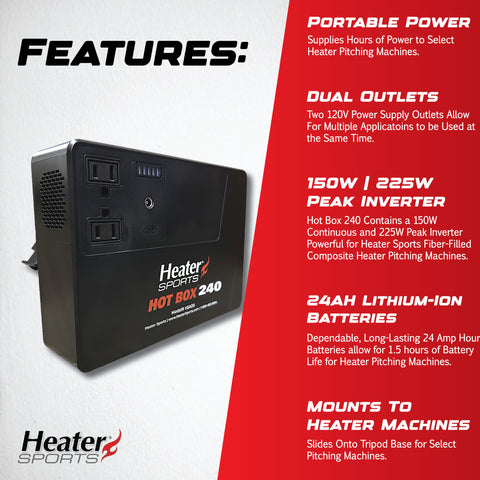 Estación de Energía Portátil Heater Sport Hot Box 240