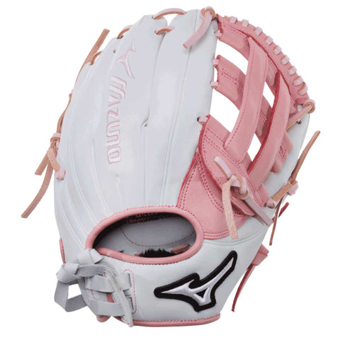 Guante Softbol Mizuno MVP Prime GMVP1200PF5LP 12 in Blanco Rosa ADULTO